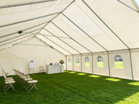 Tenda Marquee Besar TUOYE 10x12m, Tahan Lama, Anti Air, Anti Api, PVC, untuk Acara Luar Ruangan, Pernikahan, Pesta, Kapasitas 100 Orang
