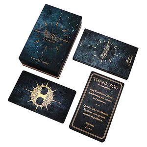 Mazzo di Carte dei <span class=keywords><strong>Tarocchi</strong></span> Personalizzato OEM su Richiesta, 78 Carte da Gioco in Carta Artistica con Logo Stampato, Produttore di Carte dei <span class=keywords><strong>Tarocchi</strong></span> - Product Image 5