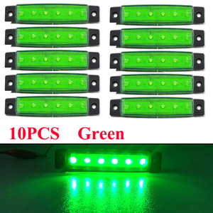 Luces de posición laterales LED, 10 unidades, blancas, 12 V, 6000 K, para coche, camión, furgoneta, barco - Product Image 3