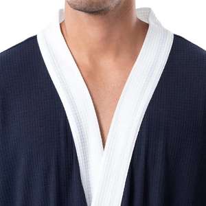Albornoz de Lujo para Hombre, Cómodo, Térmico, Transpirable, de Secado Rápido, de Algodón y Bambú, Informal, para Descansar y Relajarse, Grueso, para Invierno - Product Image 5