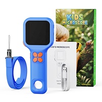 Inskam 392 Handheld Mini Digital Microscope Toy 500x for Kids Educational Plastic 2.4-inch Screen Easy to Use
