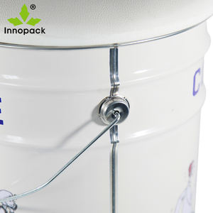 Full Color Printed 1L 2L 3L Metal <b>Tin</b> <b>Bucket</b> with Snap-on Lid Food Grade Steel Round Can for Water Paint and Food Storage - Product Image 3