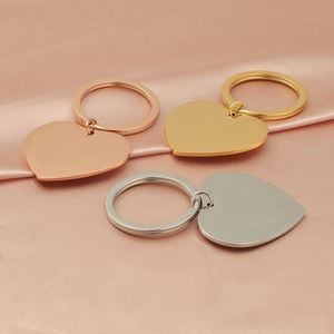 Mirror <b>Polished</b> Heart Keychain Sweet Silver Stainless Steel Blanks Key Chains for <b>Car</b> Key Pendant Women Man Jewelry Friend Gifts - Product Image 6
