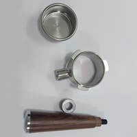 Hario — Portafilter pour café, outils de bar ista, en acier inoxydable 304, sans fond, 54MM avec poignées en bois