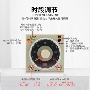 รีเลย์ตั้งเวลาแบบตัวชี้ H3CR-A 11 ขา โซลิดสเตท AC220V DC24V 5A สำหรับใช้งานในอุตสาหกรรม - Product Image 4