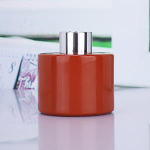 Bouteilles diffuseur d'huiles essentielles en verre rondes cylindriques Art Déco, bouteilles diffuseur rechargeables, pots diffuseur pour parfum d'intérieur - Product Image 5