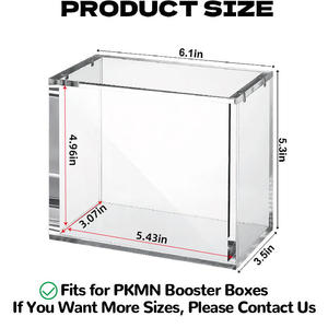 Geling Venta al por mayor Estuche protector transparente de acrílico Etb con protección UV, económico, para Elite Trainer Box - Product Image 2