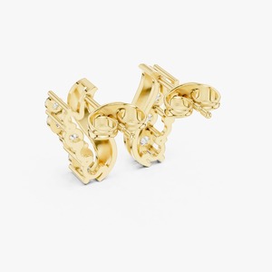 ต่างหูเพชรทรงหยดน้ำดีไซน์โค้งทันสมัยสำหรับผู้หญิง เหมาะสำหรับใส่ในชีวิตประจำวันและงานทางการ มีจำหน่ายแล้ว - Product Image 3