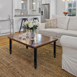 Gambe per Tavolo Regolabili Quadrate Nere 60-100cm, per Casa e Ufficio, Gambe Personalizzabili Fai-da-Te, Gambe per Mobili Pesanti Regolabili - Product Image 5