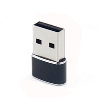 Adaptateur OTG USB A mâle vers Type C femelle en alliage d'aluminium pour téléphone portable ordinateur portable