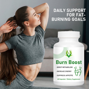 Custom Label Burn Boost Capsules with Green Tea and Raspberry Ketone Supercharge <b>Your</b> Metabolism Green Coffee Bean Capsules - Product Image 3