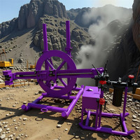 Foreuse portative rotative à 360 degrés pour trous de dynamitage, machine de forage hydraulique légère