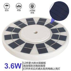 Lampe solaire pour drapeau 128 LED, lampe de drapeau extérieure, lampe de camping solaire - Product Image 2