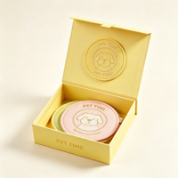 Boîte rigide magnétique découpée au laser GoTop avec gaufrage, matériaux recyclés, insert en mousse personnalisé pour jouets pour animaux, emballage cadeau écologique