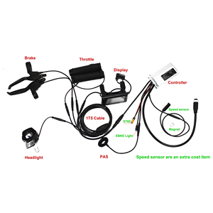 Controlador de bicicleta eléctrica EBKE 28A 48V 52V 750W 1000W Compatible con BAFANG G062 HUB Motor TFT SW900 o 808X NFCDisplay - Product Image 1