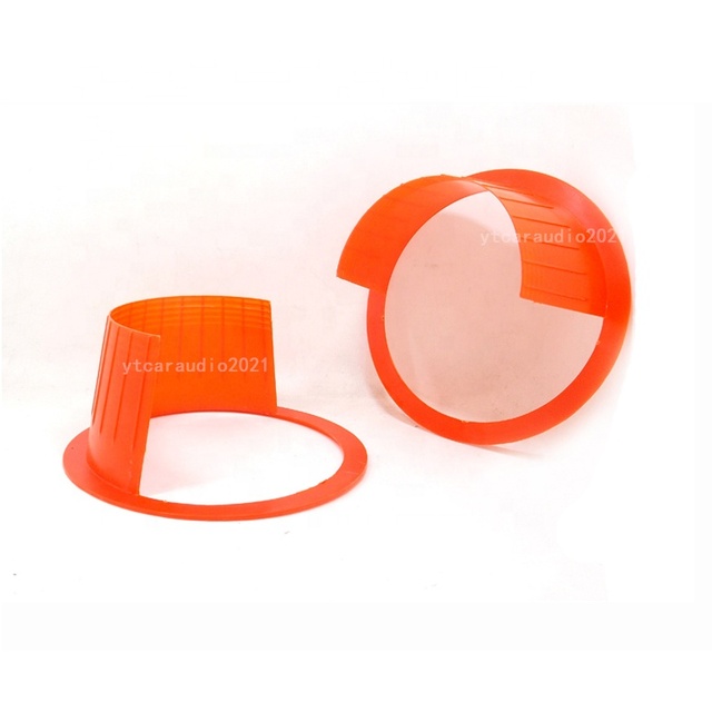 Universal Car Speaker Adapter 6.5 Inch Red Color Speaker Waterproof Cover 1 Pair