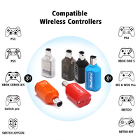 Contrôleur sans fil pour console nintendo gamecube, contrôleur NGC, Transparent, noir, BlueRetro Motor Eor