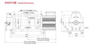 Piezas de repuesto para elevador Máquina de tracción sin engranajes Serie <span class=keywords><strong>FAXI</strong></span> Motor de elevación 320-630KG - Product Image 3