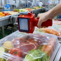 4POLETECH Machine de codage de date portable 2-en-1, encre à séchage rapide et imperméable pour l'emballage alimentaire et pharmaceutique, la logistique et les boîtes