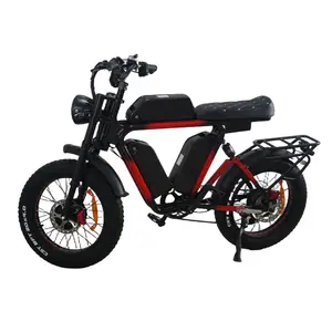 Bicicleta eléctrica 2024 Yolin con motor dual Bafang de 2000W, bicicleta eléctrica de asistencia de pedal de 52V para todo terreno