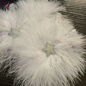 Plumes de dinde garniture frange ruban garnitures de plumes frange <span class=keywords><strong>pour</strong></span> vêtements robe décoration de mariage déco de noël - Product Image 2