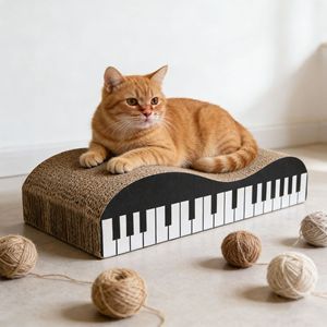 Piano <b>cat</b> <b>scratching</b> board <b>cat</b> house custom thickened corrugated wear-resistant non-shedding personalized <b>cat</b> toys <b>cat</b> - Product Image 1