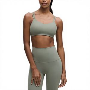 Conjunto Deportivo de Yoga para Mujer de Alta Calidad, 2 Piezas, Ecológico, Transpirable, Spandex/Nailon, Estampado Animal/Camuflaje, Ropa Deportiva - Product Image 1