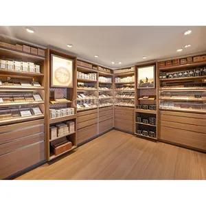 2024 Updated OEM ODM Customized Sliding Door Cigar Cabinet Large Humidor Cigar Humidor Cabinet Hygrometer Cigar Cabinet