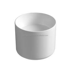 BTO 2024 tren baru mangkuk bulat bak cuci keramik wastafel kamar mandi satu potong <span class=keywords><strong>euro</strong></span>-dinding wastafel gantung - Product Image 2