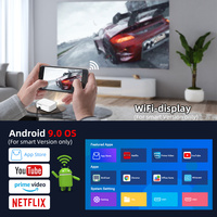 Mini-projecteur intelligent K45 Android 9.0 pour cinéma maison, écran LCD 1080P pris en charge, films USB, compatible 3D, 700 lumens, portable