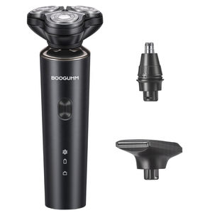 Rasoir électrique rotatif portable multifonctionnel Rasoir électrique étanche IPX7 pour hommes Rasoir électrique rechargeable 3 en 1 - Product Image 1