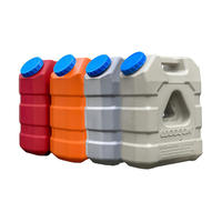 Douche à pompe à air Zeyuan haute pression 21 litres (5,5 gallons) en plastique, pratique pour le stockage d'eau, composants pour camping-car et camping