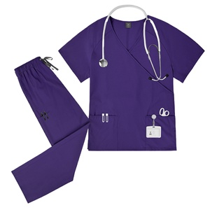 42186 Splicing colletto indietro cravatta da uomo vendita abbigliamento donna 7xl <span class=keywords><strong>scrub</strong></span> medico con Logo - Product Image 1