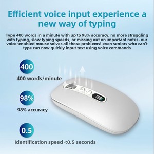 Souris vocale Xunfei M191 : IA intelligente, dialogue de bureau, <span class=keywords><strong>capture</strong></span> <span class=keywords><strong>d</strong></span>'<span class=keywords><strong>écran</strong></span>, traduction, apprentissage, recharge sans fil, trois modes, faible latence, en stock - Product Image 3