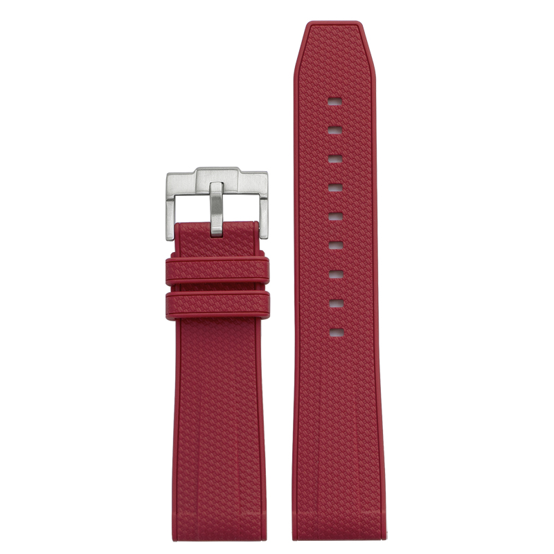 Boucle rouge + argent