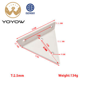Soporte de Esquina en Forma de L de Acero Inoxidable YOYOW de Alta Calidad, Soporte Triangular, Herraje de Fácil Instalación, Resistente para Cocina y Comedor - Product Image 3