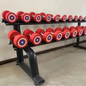 제조사 도매 캡틴 아메리카 체육관 무게 덤벨 세트 2.5- 50 kg 홈 체육관