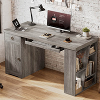Bureau d'ordinateur simple pour la maison et le bureau, avec tiroir verrouillable, idéal pour l'écriture et l'étude des étudiants, bureau de chambre à coucher