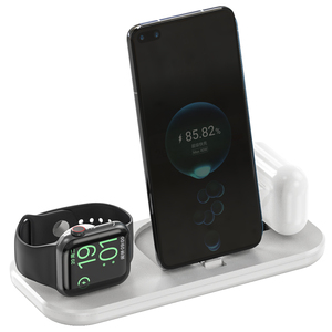 Carga rápida logotipo personalizado multifunción plegable 15W teléfono móvil 3 en 1 <span class=keywords><strong>cargador</strong></span> inalámbrico para Iphone Iwatch para auriculares - Product Image 1