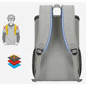 Large Capacity Soft Cooler Bag Thickened Cooler Backpack Picnic Hiking <b>Camping</b> Waterproof Insulated Cooler Backpack - Product Image 3