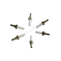Konektor Serat Optik DAMU SC UPC Zirconia Ceramic Ferrule Kekerasan Tinggi Singlemode 2.5mm OEM Kabel Patch Jaringan FTTH