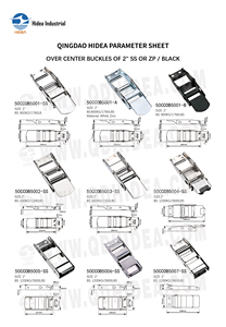หัวเข็มขัดสังกะสีชุบแบบ Over Center ของ Hidea สำหรับงานอุตสาหกรรม ทำจากสแตนเลส ขนาด 2 นิ้ว รับน้ำหนักได้ <span class=keywords><strong>800</strong></span> ถึง 2000 กิโลกรัม แบบ Eccentric สำหรับรัดสินค้าบนรถบรรทุก - Product Image 3
