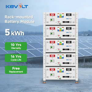 Batería de Litio-Ferrofosfato (LiFePO4) KEVOLT de 48V para Almacenamiento de Energía Solar, 5kWh/10kWh, 48V 100Ah, Montable en Rack - Product Image 1