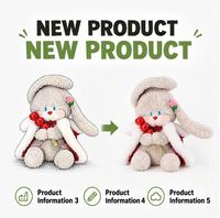 Peluche Lapin Personnalisé en Cape – Vente en Gros Direct Usine OEM ODM – Animaux en Peluche en Coton PP et Polyester – MOQ Faible – Peluche Amusante