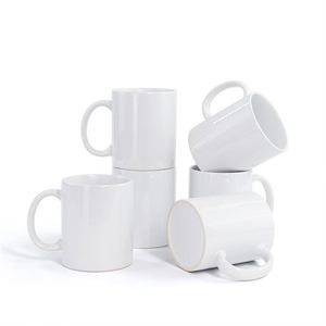 Lightweight Sublimation <b>Mug</b> 11Oz White Blank Custom Pattern Printing for Holiday Business Gift - Product Image 1