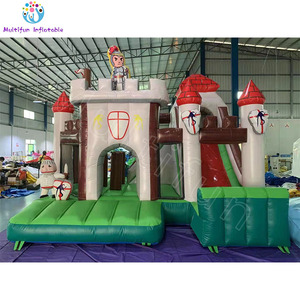 Bền Thân Thiện Với Môi PVC Hiệp Sĩ Lâu Đài <span class=keywords><strong>Inflatable</strong></span> Bounce House <span class=keywords><strong>Combo</strong></span> Cho Trẻ Em Nhảy Lâu Đài Thiết Kế Độc Đáo 5-Người Công Suất - Product Image 2