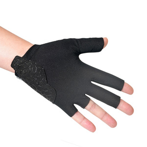 Guantes de billar sin dedos, transpirables, antideslizantes, para adultos, unisex, negro, gris, azul, verde, rosa, M042234 - Product Image 1
