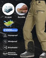 Pantalon de ski et de snowboard pour femme Pioneer Camp, coupe ample, imperméable, isolé, avec bretelles, chaud pour l'hiver