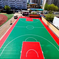 Dalles de sol en plastique emboîtables professionnelles pour terrains de pickleball, résistantes au gel, pour usage extérieur et commercial