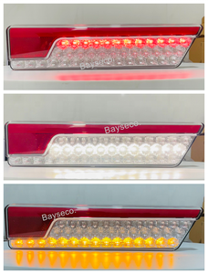 355 loạt phía sau kết hợp đèn tuần tự chỉ số dẫn đuôi ánh sáng khuếch tán chức năng Đuôi dừng phản xạ ngược 12-24 Volt - Product Image 2